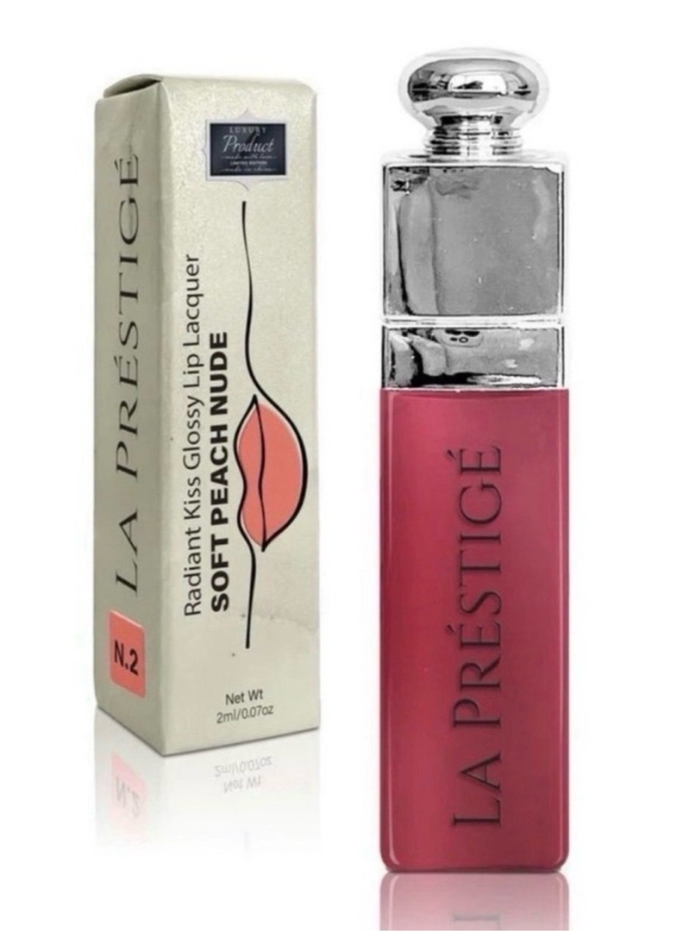 Predire La Préstigé Radiant Kiss Glossy Lip Lacquer - Soft Peach Nude